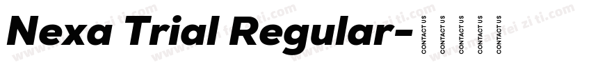 Nexa Trial Regular字体转换